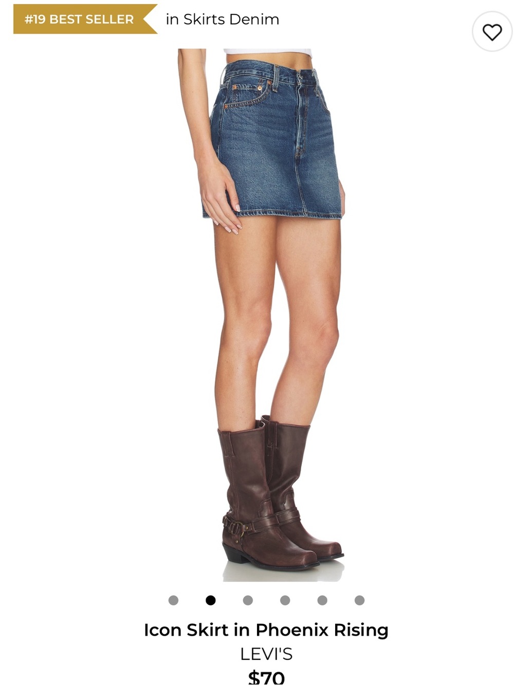 Levi's Icon Denim Mini Skirt